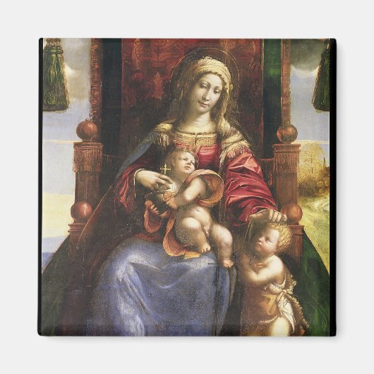 Aimant Vierge et enfant avec le bébé St. John (Devant)