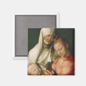 Aimant Vierge et enfant avec le saint Anne par Durer (Recto/Verso)