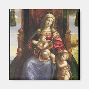 Aimant Vierge et enfant avec le St John infantile