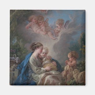 Aimant Vierge et enfant avec le St John le baptiste