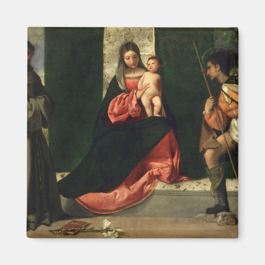 Aimant Vierge et enfant avec saint Antoine de Padoue (Devant)