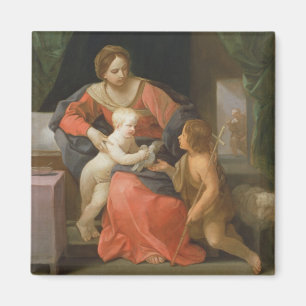 Aimant Vierge et enfant avec Saint Jean le Baptiste