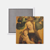 Aimant Vierge et enfant couronné par deux anges, c.1520 (Recto/Verso)
