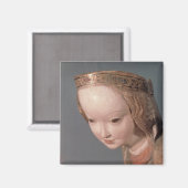 Aimant Vierge et Enfant, détail de la tête de (Recto/Verso)