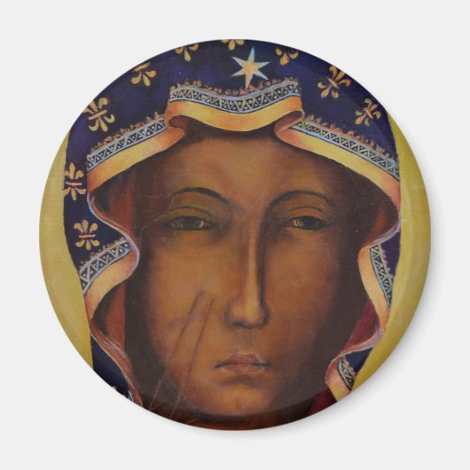 Aimant Vierge noire polonaise de Czestochowa (Devant)