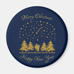 Aimant Vierge religieuse de Noël Marie, Saint Joseph, Jés