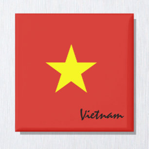 Aimant Vietnam flag & vacances vietnamiennes, voyage /spo