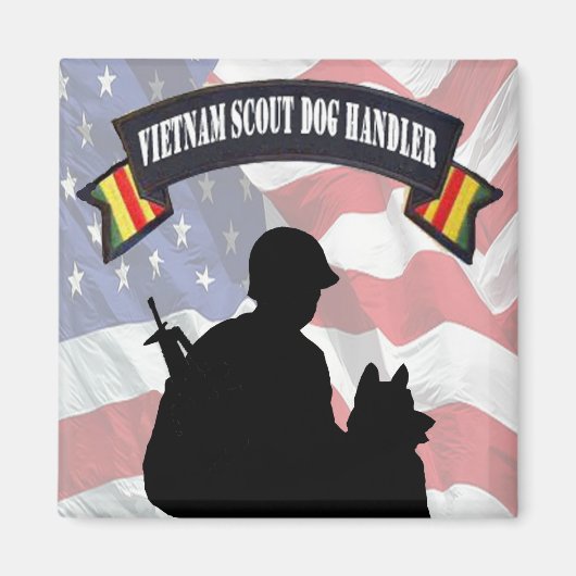 Aimant Vietnam Scouts Chien Handnet (Devant)