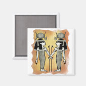Aimant Vieux art Hathor déesse de l'amour dieu égyptien (Recto/Verso)