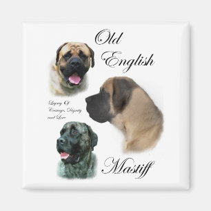 Aimant Vieux cadeaux anglais de mastiff