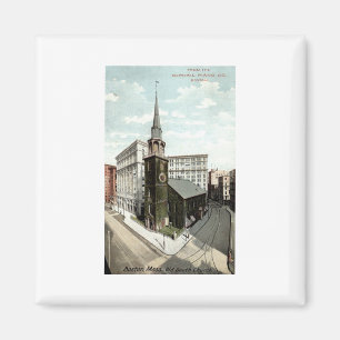 Aimant Vieux cru 1908 du sud de Massachusetts de Boston