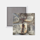 Aimant Vieux métal et rochers (Recto/Verso)