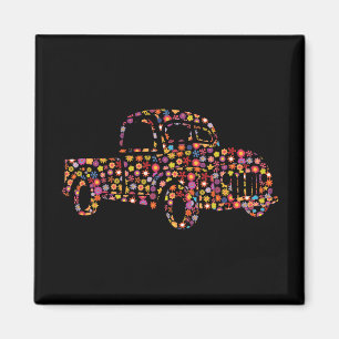 Aimant Vieux Motif de camionnette