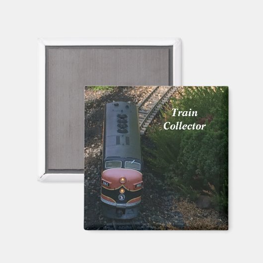 Aimant Vieux train de jouets sur les traces (Recto/Verso)