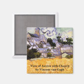 Aimant View of Auvers with Church by Vincent van Gogh (Recto/Verso)