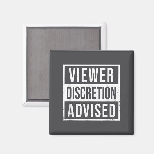 Aimant Viewer Discretion Advised  (Recto/Verso)