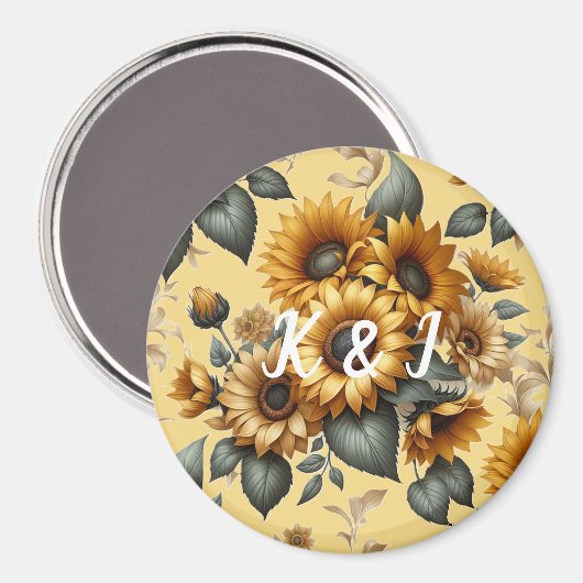 Aimant Vigne florale (Recto/Verso)