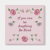 Aimant Vigne florale rose et violet   (Devant)