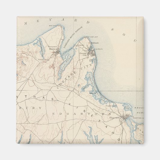 Aimant Vignoble de Martha, Massachusetts (Devant)