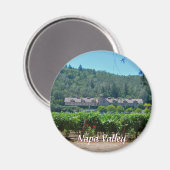 Aimant Vignoble de Napa Valley (Recto/Verso)