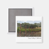 Aimant Vignoble de Napa Valley en Californie (Recto/Verso)