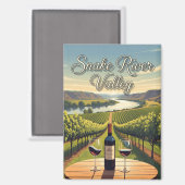 Aimant Vignoble en Idaho Snake River Valley Carte postale (Recto/Verso)