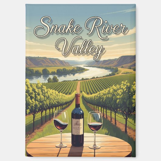 Aimant Vignoble en Idaho Snake River Valley Carte postale (Recto)