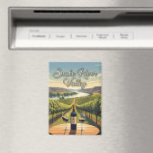 Aimant Vignoble en Idaho Snake River Valley Carte postale (In Situ (Lave-vaisselle))