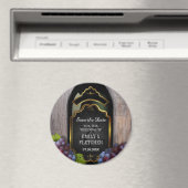 Aimant Vignoble rustique Enregistrer la date Mariage (In Situ (Lave-vaisselle))