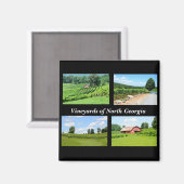 Aimant Vignobles de la Géorgie du Nord (Recto/Verso)