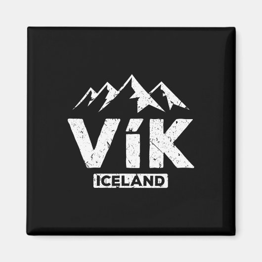 Aimant Vik Islande Islandais Pride Plages de sable noir G (Devant)