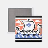 Aimant Viking Longboat (Recto/Verso)