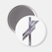 Aimant Viking Rune-luck-silver (Recto/Verso)