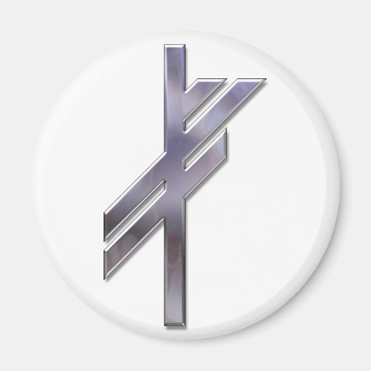Aimant Viking Rune-luck-silver (Devant)