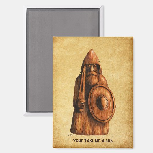 Aimant Viking rustique (Recto/Verso)