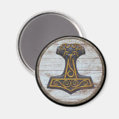 Aimant Viking Shield - Mjolnir (Recto/Verso)