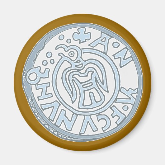 Aimant Vikinger silver coin vikings (Devant)