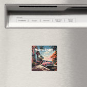 Aimant Villa jardin Miami Beach années 1950 (In Situ (Lave-vaisselle))