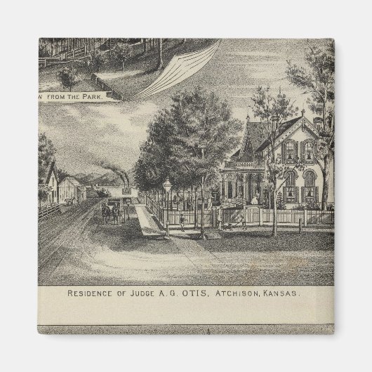 Aimant Villa Otis Price, Kansas (Devant)