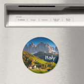 Aimant Village de Dolomites dans l'aimant d'automne avec  (In Situ (Lave-vaisselle))