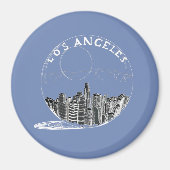 Aimant Ville dans un bol de verre. Los Angeles (Devant)