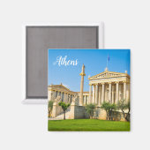 Aimant Ville d'Athènes, Grèce (Recto/Verso)
