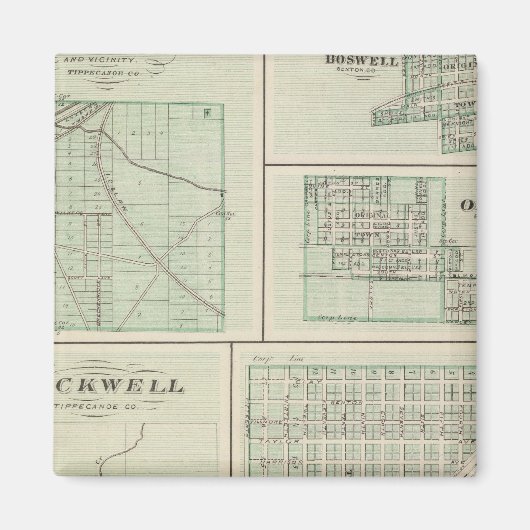 Aimant Ville de Fowler, Benton Co (Devant)