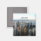 Aimant Ville de Hong Kong (Recto/Verso)