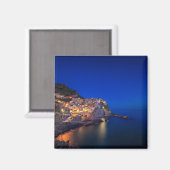 Aimant Ville de Manarola dans les Cinque Terre en soirée (Recto/Verso)