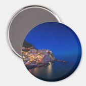 Aimant Ville de Manarola dans les Cinque Terre en soirée (Recto/Verso)