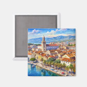 Aimant Ville de Split Croatie (Recto/Verso)