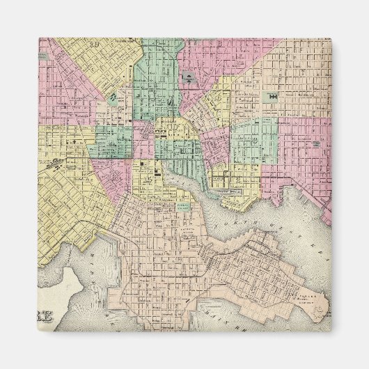 Aimant Ville Du Maryland De Baltimore (Devant)