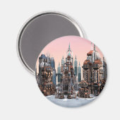 Aimant Ville futuriste (Recto/Verso)