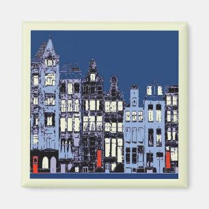 Aimant Ville néerlandaise la nuit
